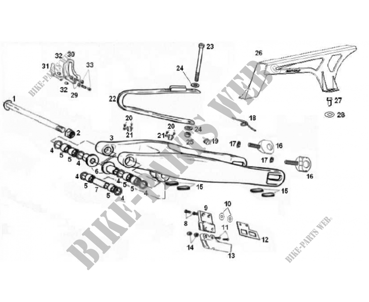 SWINGARM for GASGAS EC 250 F RACING 2013