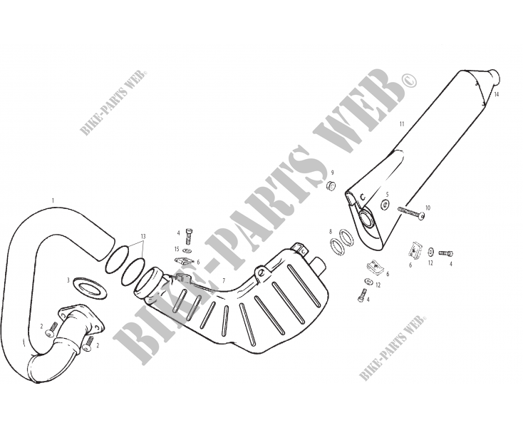 EXHAUST for GASGAS TXT PRO 125 2003