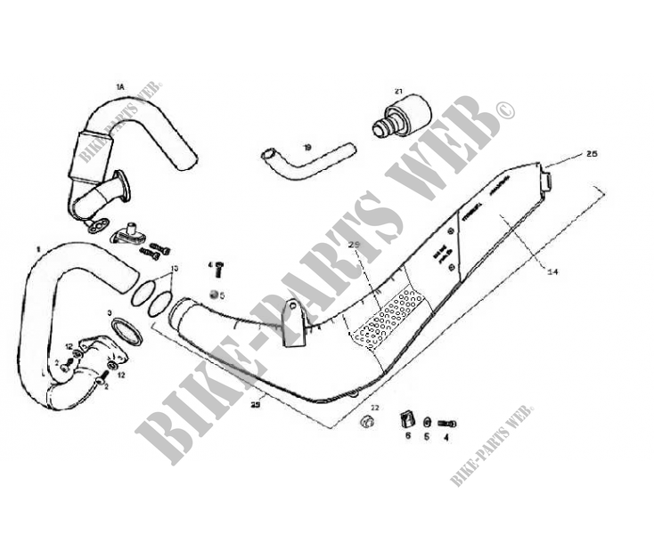 EXHAUST for GASGAS TXT 125 PRO 2013
