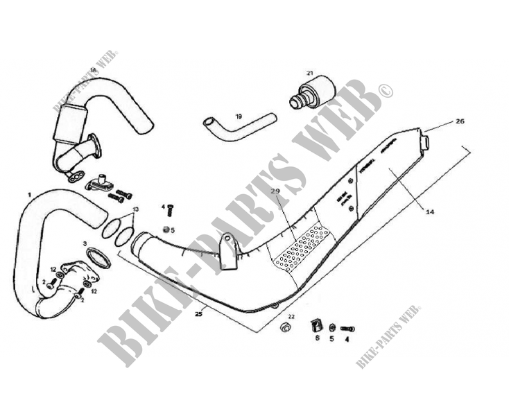 EXHAUST for GASGAS TXT 125 PRO 2014