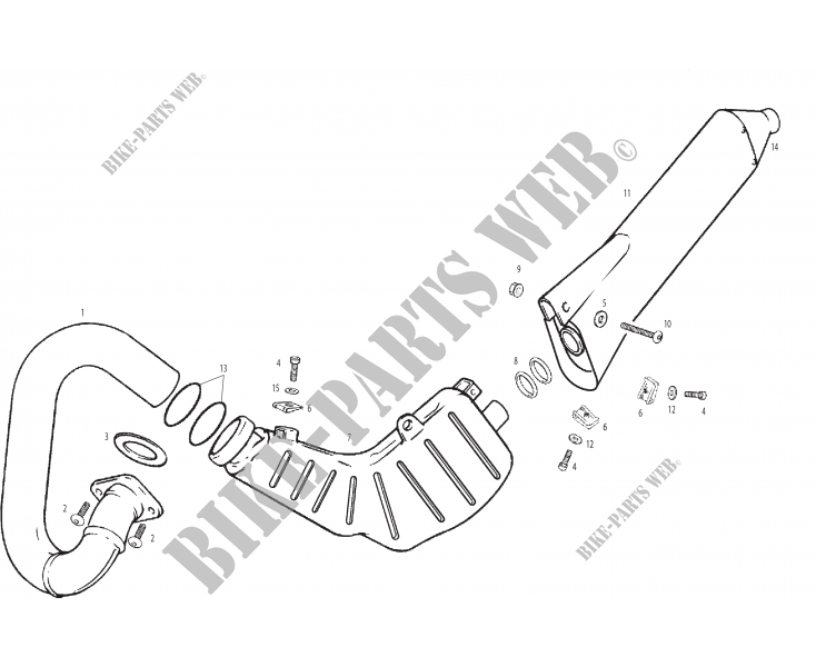 EXHAUST for GASGAS TXT PRO 200 2003
