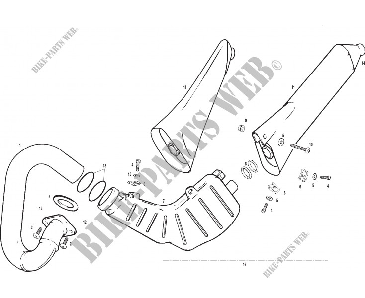 EXHAUST for GASGAS TXT PRO 250 2004