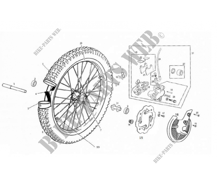 FRONT WHEEL for GASGAS TXT 250 PRO 2014