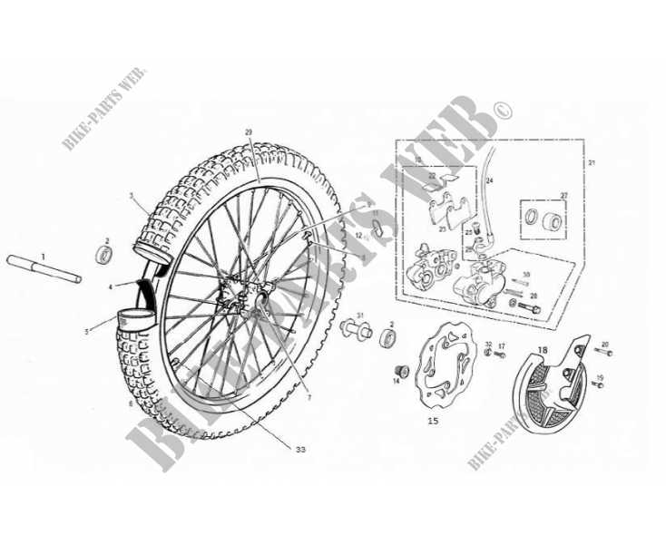 FRONT WHEEL for GASGAS TXT 280 PRO 2014