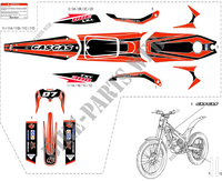 STICKERS for GASGAS TXT PRO 300 2007