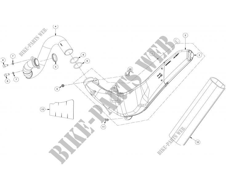 EXHAUST for GASGAS TXT PRO RACING 250 2015
