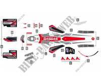 STICKERS KIT for GASGAS TXT RACING 250 2017