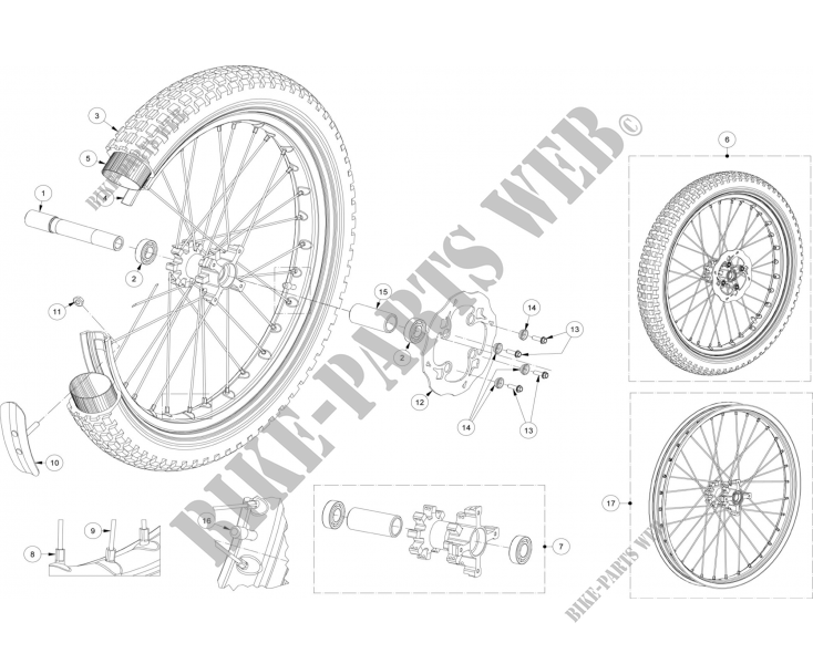 FRONT WHEEL for GASGAS TXT RACING 250 2017