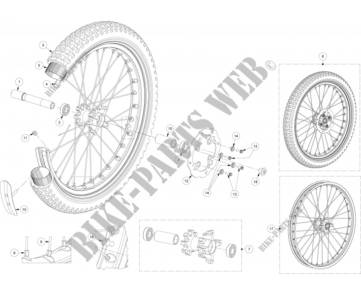 FRONT WHEEL for GASGAS TXT PRO RACING 280 2015