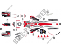 STICKERS KIT for GASGAS TXT RACING 280 2017