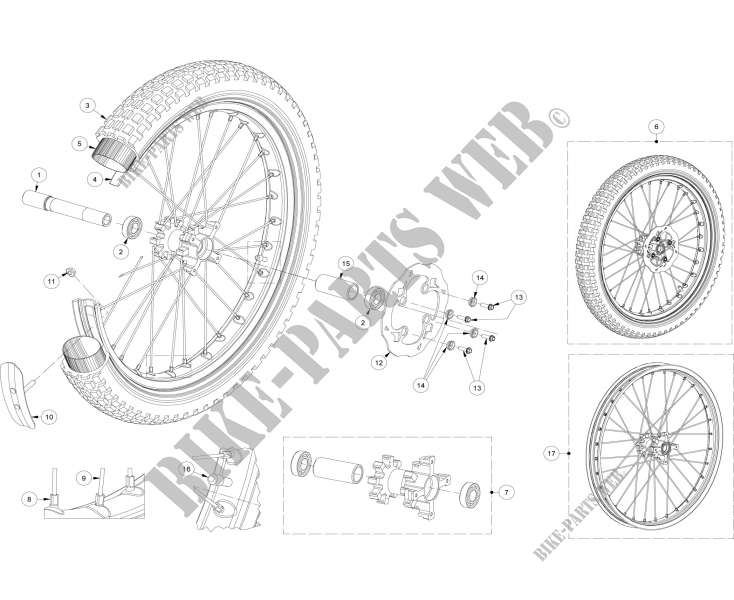 FRONT WHEEL for GASGAS TXT RACING 280 E4 2018