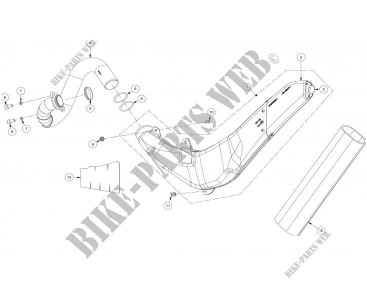EXHAUST for GASGAS TXT PRO RACING 300 2015