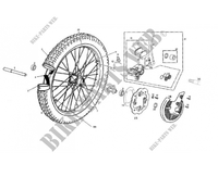 FRONT WHEEL for GASGAS TXT 280 REPLICA FACTORY 30TH 2014