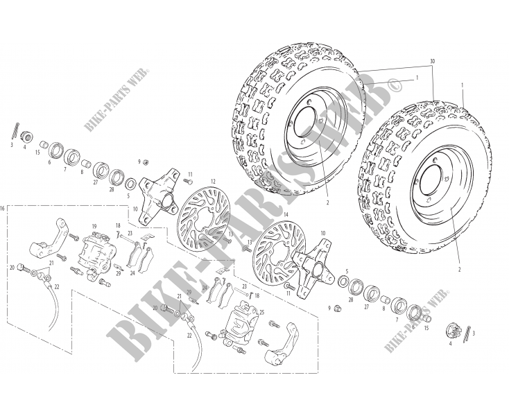 FRONT WHEEL for GASGAS WILD HP 450 2003