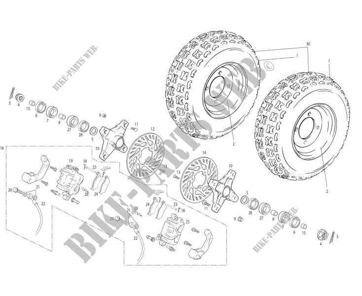 FRONT WHEEL for GASGAS WILD HP 450 2005