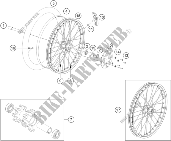FRONT WHEEL for GASGAS TXT RACING 300 2020