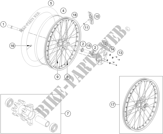 FRONT WHEEL for GASGAS TXT RACING 250 2020