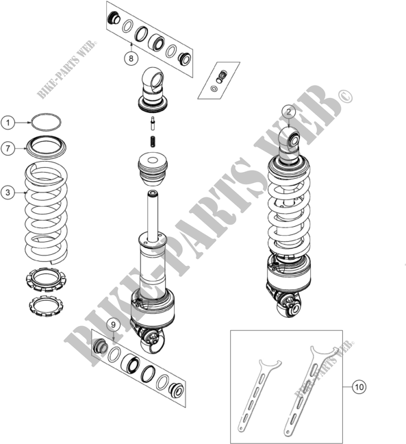 SHOCK ABSORBER for GASGAS TXT GP 250 2022