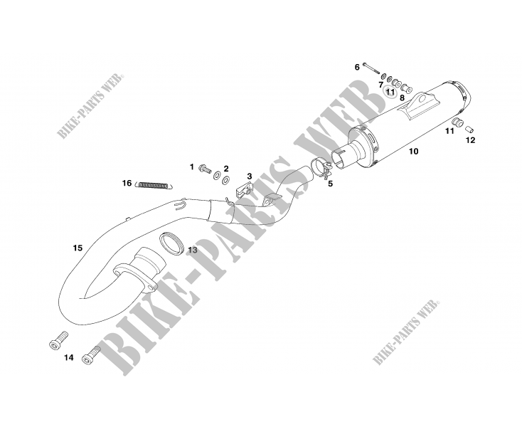 EXHAUST for GASGAS WILD HP 450 2007