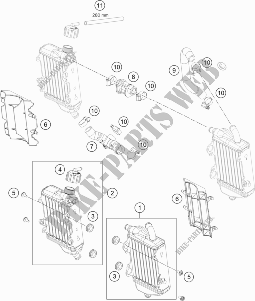 COOLING SYSTEM for GASGAS MC 65 2021