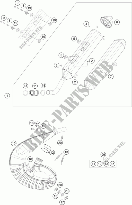 EXHAUST for GASGAS EX 300 2022